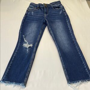 PETRA 153 WOMENS SIZE 5 Distressed Blue Jeans
